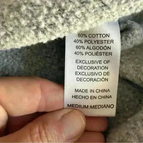 Tommy Bahama Sweater Mens Medium Gray Pullover Fleece Long Sleeve Modern Casual - Picture 4 of 7